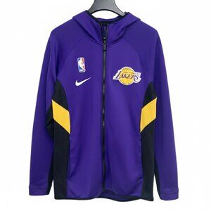 Nike NBA Los Angeles Lakers Zip up Purple Therma Flex Full-Zip Hoodie - Small
